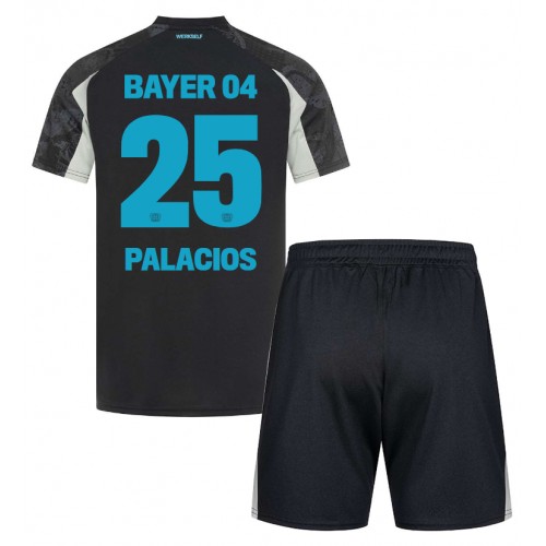 Dětský fotbalový dres Bayer Leverkusen Exequiel Palacios #25 2024-25 Třetí Krátký Rukáv (+ trenýrky)